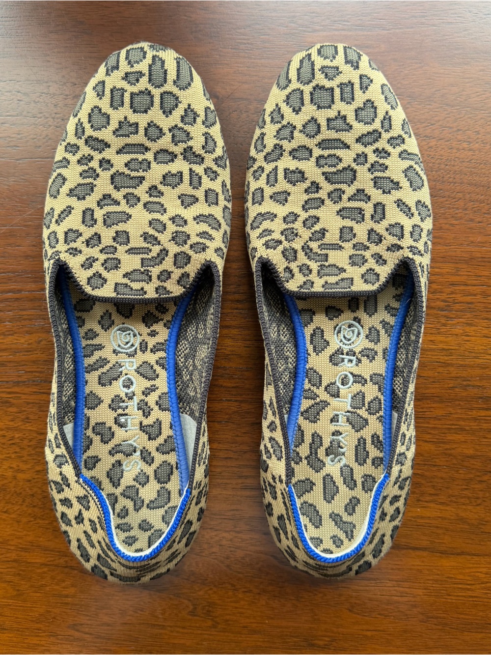 Rothy’s The Loafer Leopard Print Slip-On Ballet Flats, Size 11